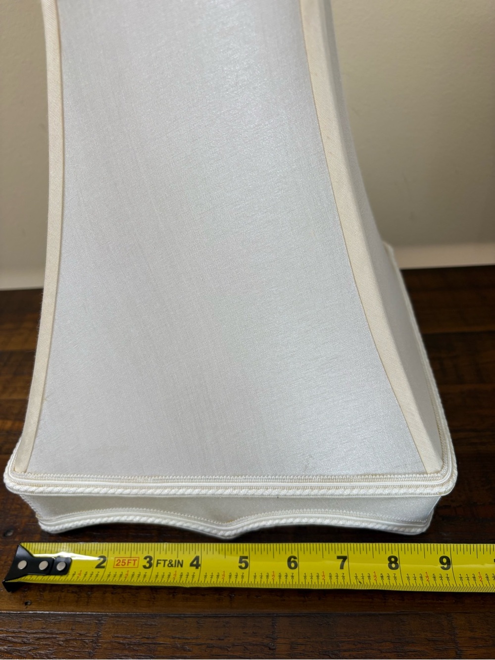 White Royal Designs Fancy Square Bell Lamp Shade - Picture 11 of 12